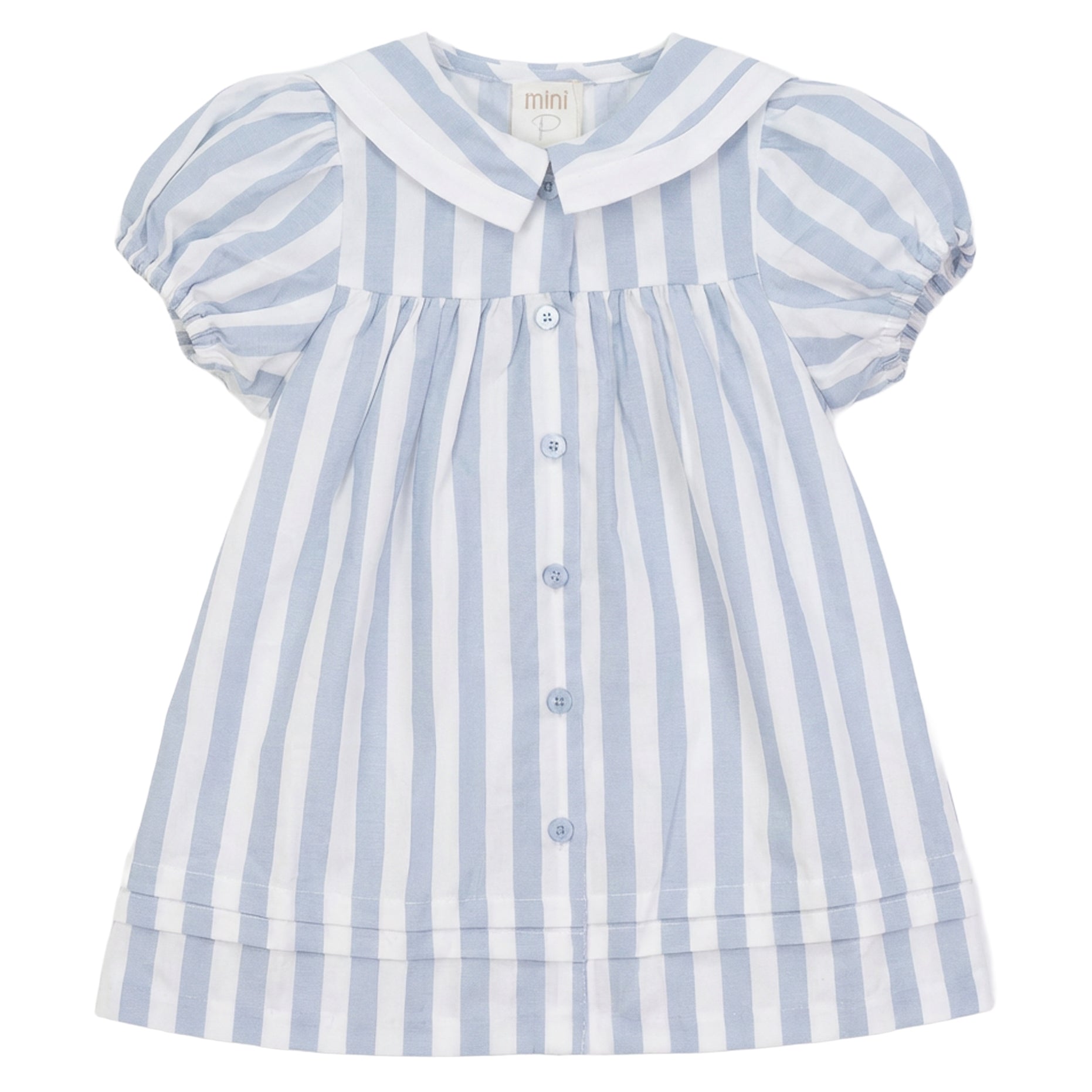 Pompomme Blue/White Sailor Striped Dress P7304