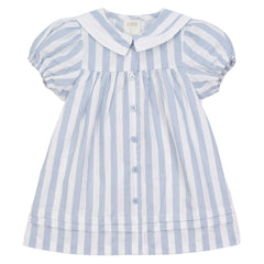Pompomme Blue/White Sailor Striped Dress P7304