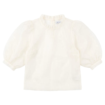 Pip + Pio Organza Frill Shirt - Cream