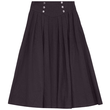 Pip + Pio V Yoke Skirt - Burgundy P8244