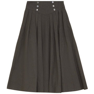 Pip + Pio V Yoke Skirt - Green P8244