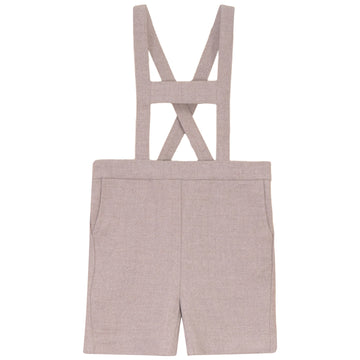 Pompomme Beige Shorts With Suspenders