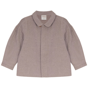 Pompomme Beige Tuck Detail Shirt