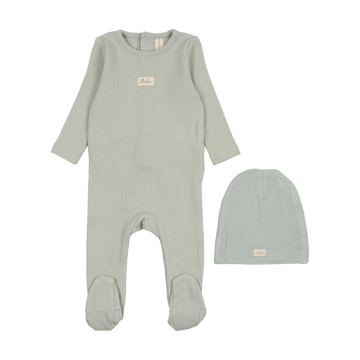 Lilette POINTELLE BEBE FOOTIE SET - Classic - Seafoam
