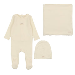 Lilette POINTELLE BEBE LAYETTE SET - Classic - MILK