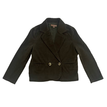 Orange Dimanche Green Corduroy Blazer