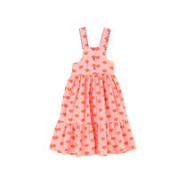 Piupiuchick Pink w/ Red Lips Long Layered Dress