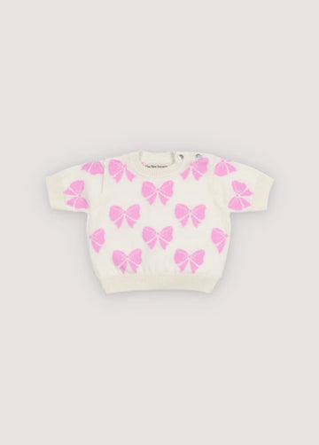 The New Society - Pinpilin Baby Jumper Pink Lavander Bow