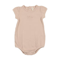 Lilette By Lil Legs Pointelle Circle Romper Shell Pink