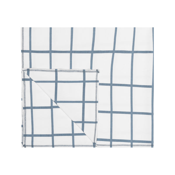 Heven Child Blu Grid Blanket