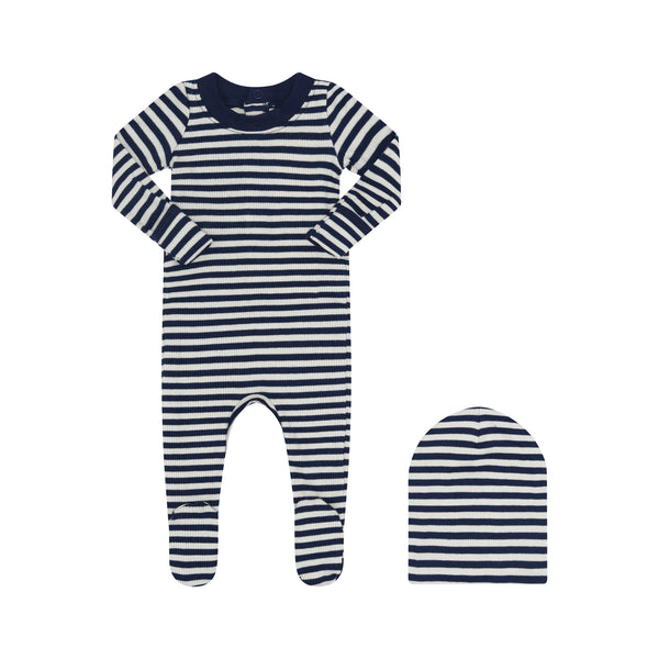 Little Parni Blue / Ivory Striped Stretchy