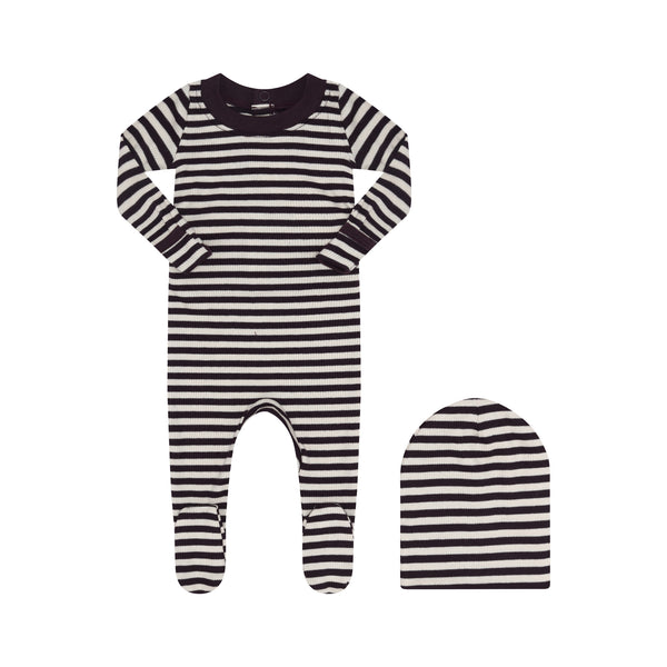 Little Parni Purple / Ivory Striped Stretchy