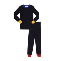 Little Parni Navy/Blue Colorblock Pajamas