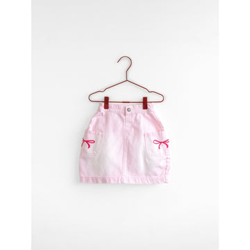 Please Mom Pink Bow Barrel Skirt