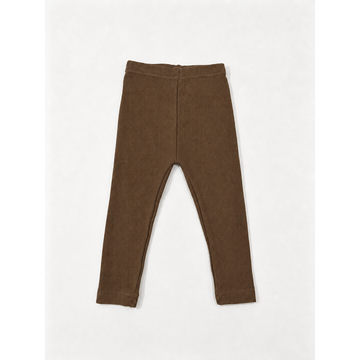 Madeleine Postscript Brown Ribbed Leggings