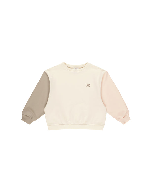 Rylee + Cru Relaxed Crew Shell Color Block