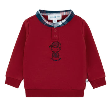 Miss Mini Plaid Pals Weekday Toddler Top - Boy