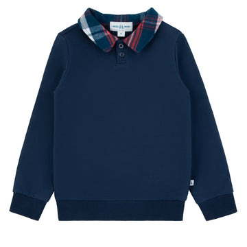Miss Mini Plaid Pals Weekday Boy Polo