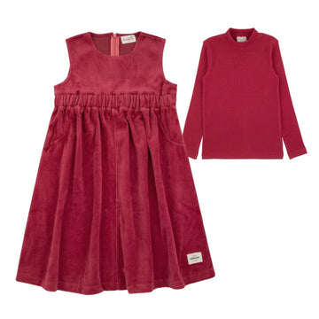 Bondoux Velour Raspberry Jumper Set (264DR)
