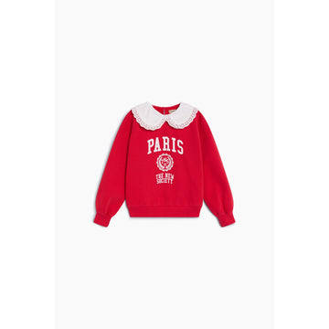 The New Society Paris Sweatshirt - Chinese Red