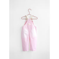 Please Mom Pink Bow Barrel Overalls