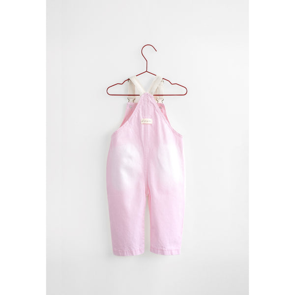 Please Mom Pink Bow Barrel Overalls
