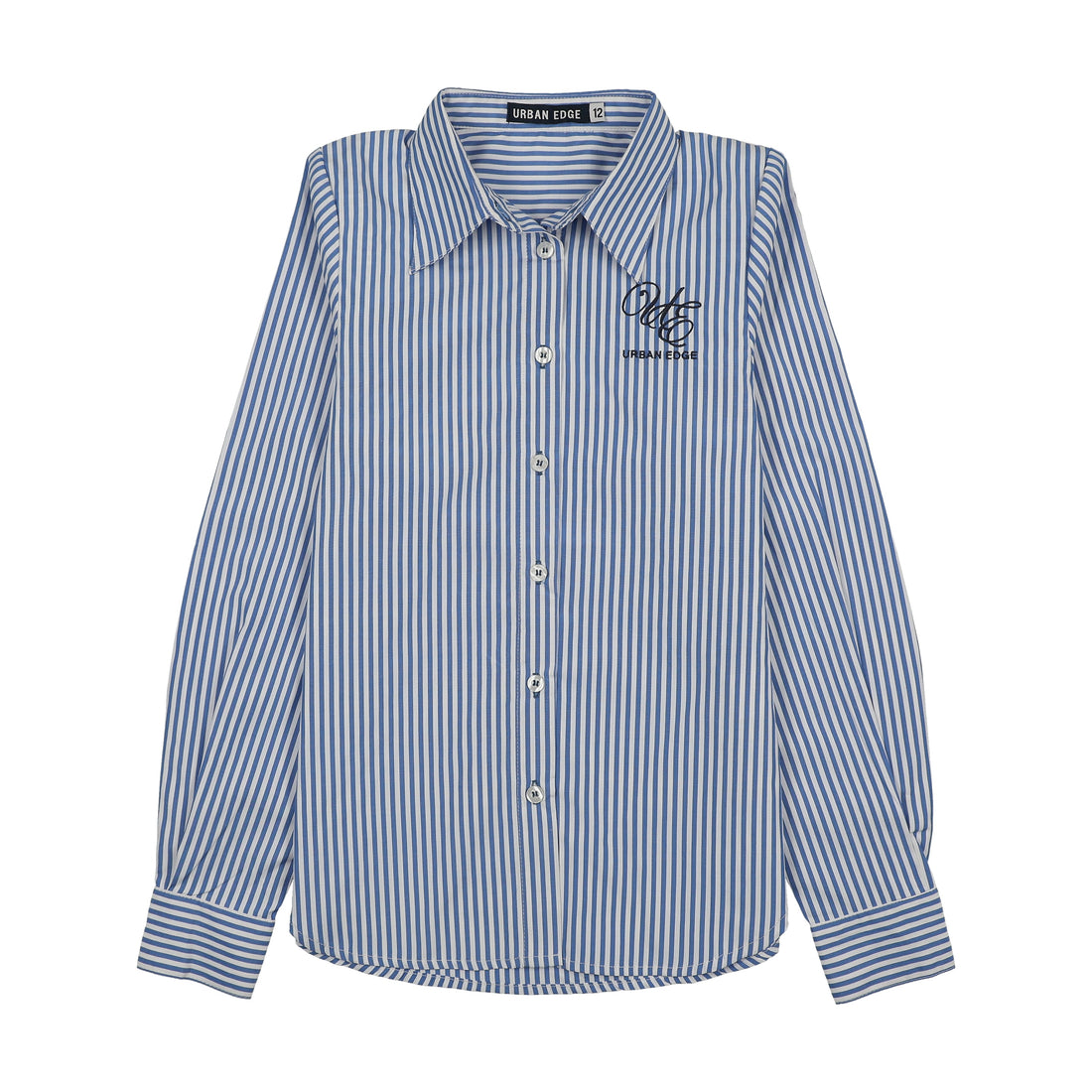 Urban Edge Pinstriped Shirt Blue