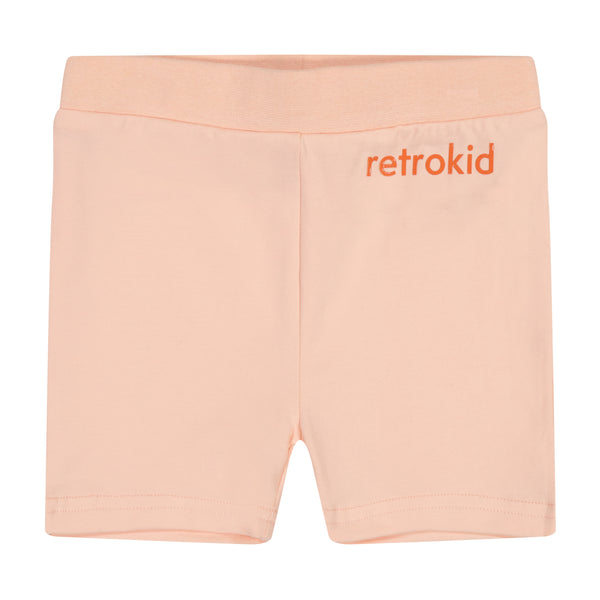 Retro Kids Pink Coral Play Baby Tee + Shorts Set