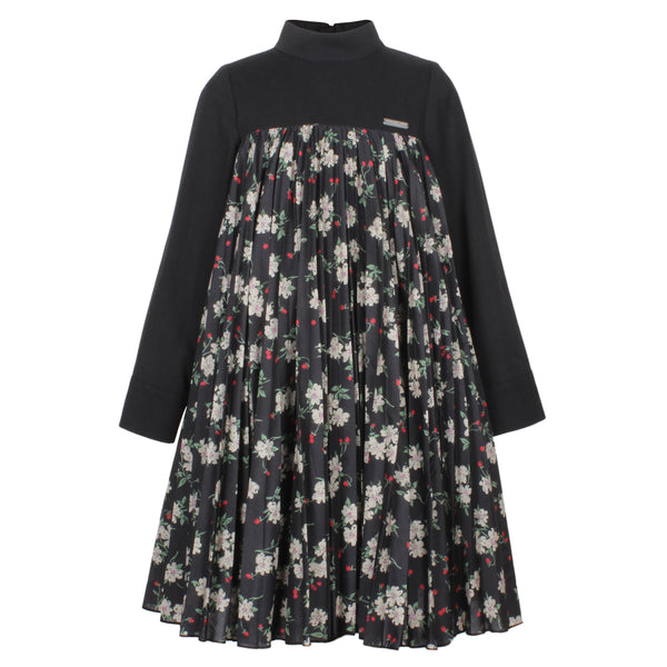 Jessie & James Cherry Blossom Pleats Please Dress Jersey Top