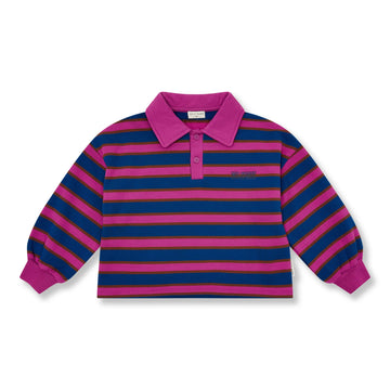 Petit Blush Polo Sweater - Stripe