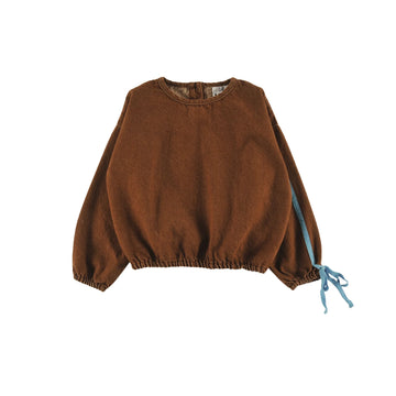 Loud Apparel Tip Blouse - Choco (GDT01)
