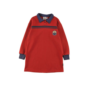 Loud Apparel Club Polo Dress - Red Washed (GD03)