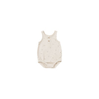 Quincy Mae Bees Sleeveless Bubble Romper