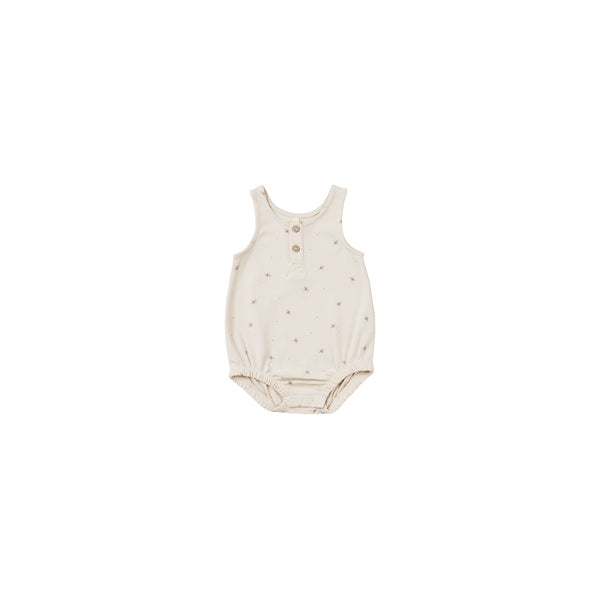 Quincy Mae Bees Sleeveless Bubble Romper