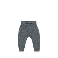 Quincy Mae Knit Pant Heathered Indigo