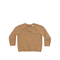 Quincy Mae Knit Sweater Speckled Golden