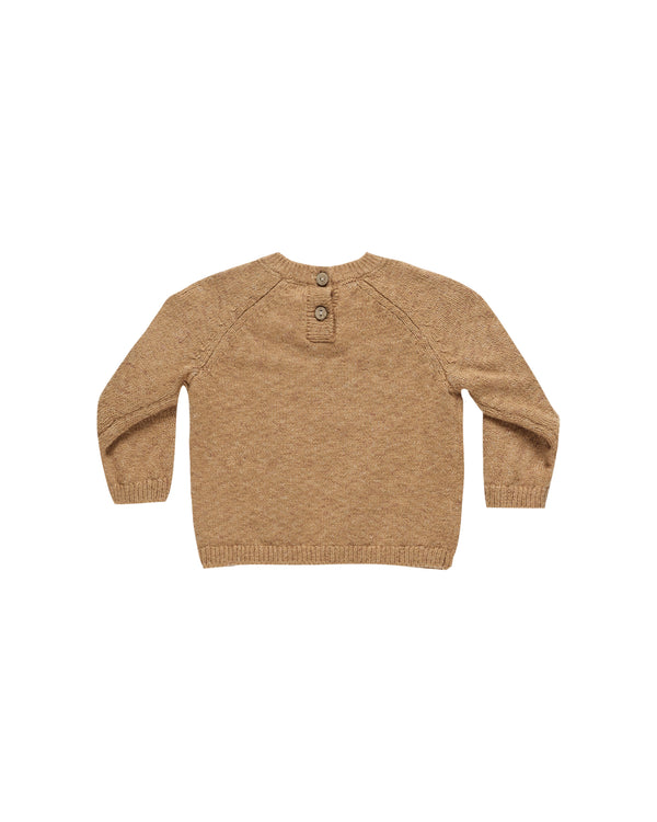 Quincy Mae Knit Sweater Speckled Golden