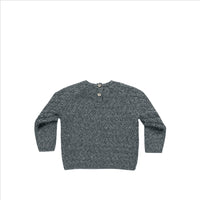 Quincy Mae Knit Sweater Heathered Indigo