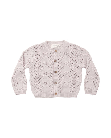 Quincy Mae Knit Cardigan Lilac Mist