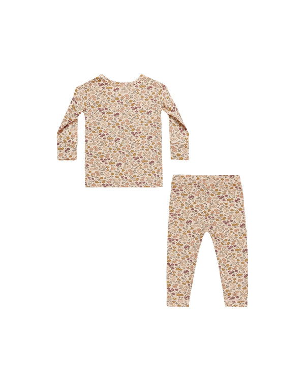 Quincy Mae Bamboo Pajama Set Posy