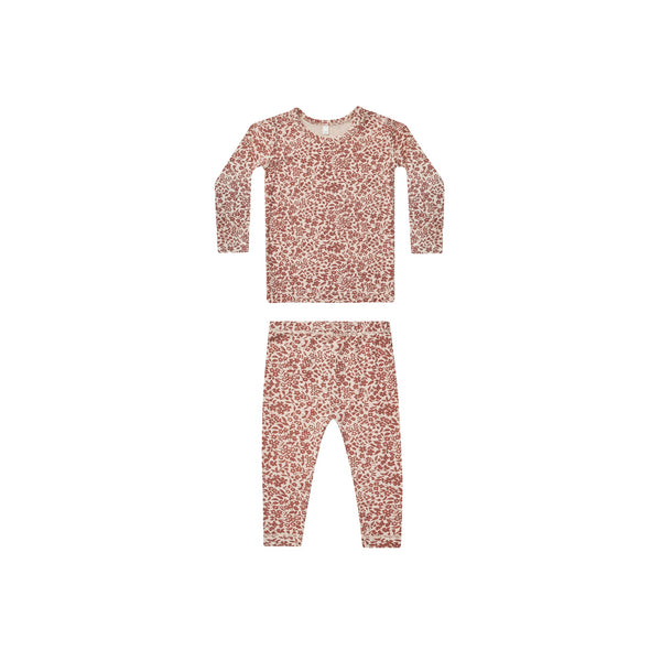 Quincy Mae ﬂower ﬁeld  Bamboo Long Sleeve Pajama Set