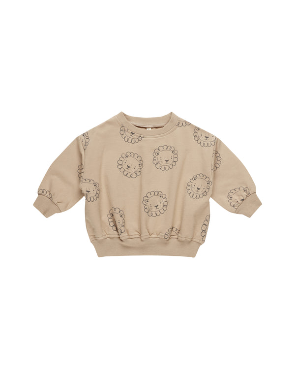 Quincy Mae Relaxed Fleece Sweatshirt Lions