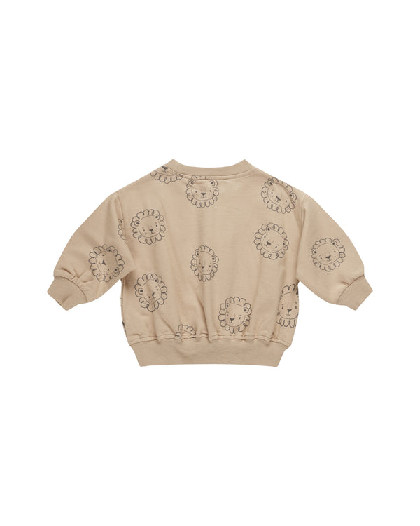 Quincy Mae Relaxed Fleece Sweatshirt Lions