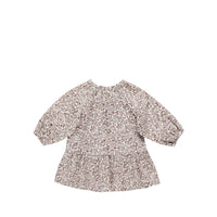 Quincy Mae Lany Dress Mauve Ditsy