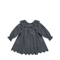 Quincy Mae Long Sleeve Isla Dress Indigo