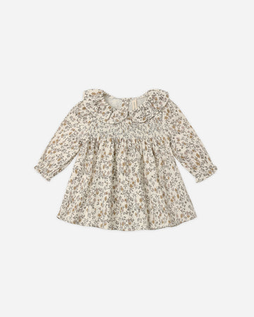 Quincy Mae Callie Dress Posy - Ivory