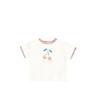 Quincy Mae Ringer Tee Cherry (QM533CERY)
