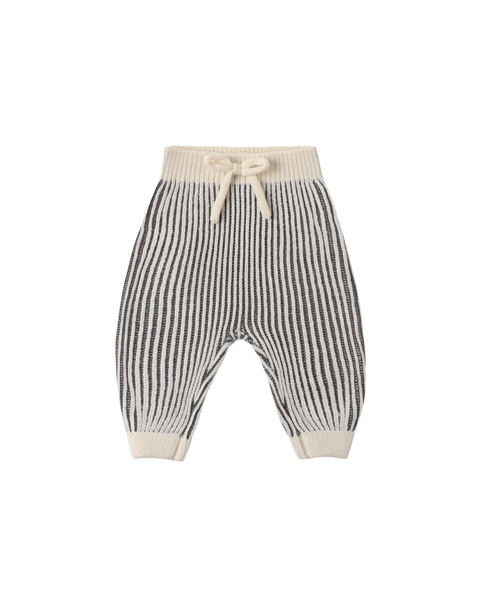 Quincy Mae Chunky Knit Pant Midnight Stripe