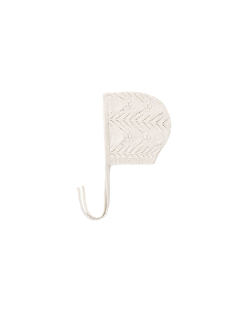 Quincy Mae Knit Bonnet Heathered Oatmeal - Natural