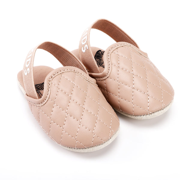 Zeebra Kids Quilted Collection Rose Slingback Soft- FINAL SALE